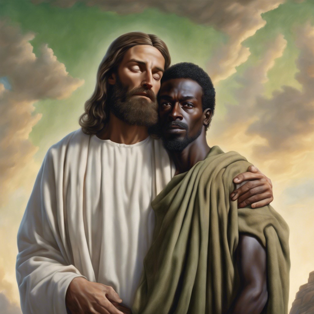 Jesus and the Disciple John, whom he loved.